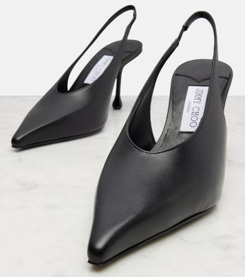 Isa 80 leather slingback pumps | Jimmy Choo