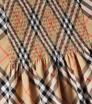 Abito in cotone Burberry Check  | Burberry Kids