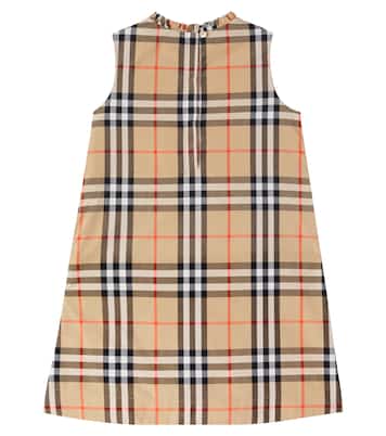 Abito in cotone Burberry Check  | Burberry Kids