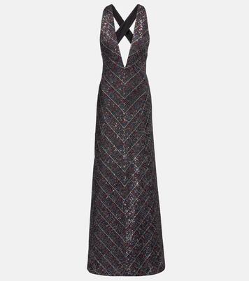 Sequined lamé maxi dress | Missoni