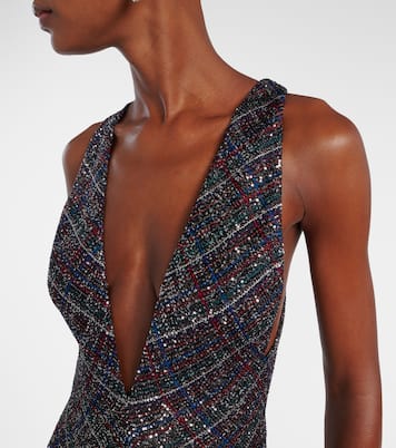 Sequined lamé maxi dress | Missoni