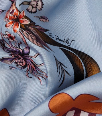 Bedrucktes Tuch aus Seiden-Twill | La DoubleJ