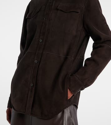 Gwena suede overshirt | The Row