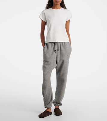 Pantaloni sportivi Teo in cashmere e cotone | The Row