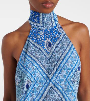 Maura printed satin maxi dress | Rixo