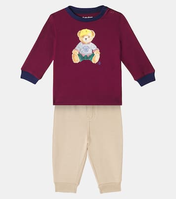 Baby Polo Bear sweatshirt and sweatpants set | Polo Ralph Lauren Kids