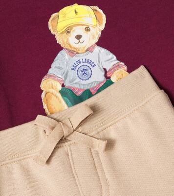 Baby Polo Bear sweatshirt and sweatpants set | Polo Ralph Lauren Kids
