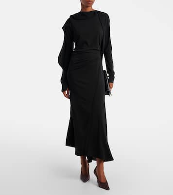 Draped jersey maxi dress | Victoria Beckham