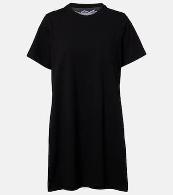 Miniabito in maglia di cotone con stampa floreale | Sacai