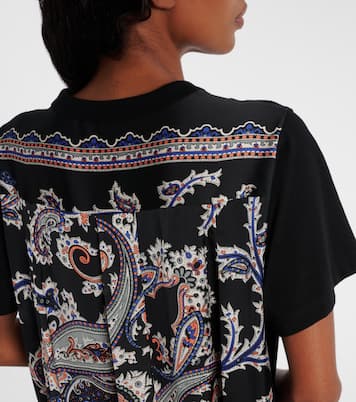 Miniabito in maglia di cotone con stampa floreale | Sacai