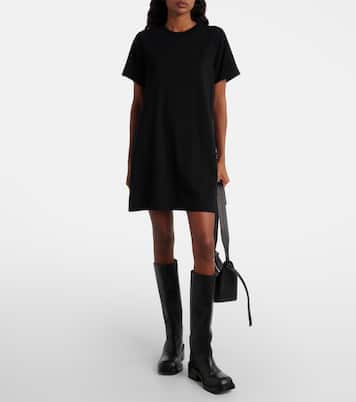 Miniabito in maglia di cotone con stampa floreale | Sacai