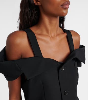 Cutout wool top  | Noir Kei Ninomiya