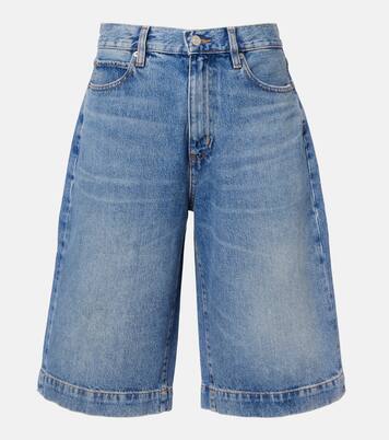 Shorts de denim Jort de tiro alto | Frame