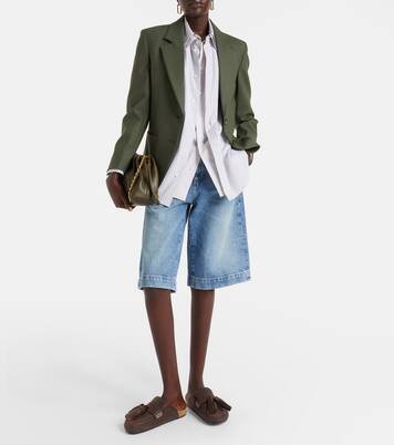 Shorts de denim Jort de tiro alto | Frame