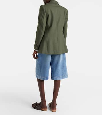 Shorts de denim Jort de tiro alto | Frame