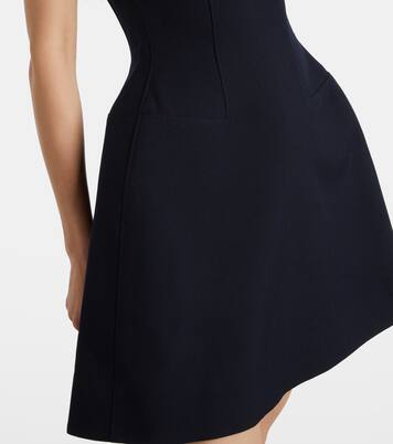 Ruffled wool and silk minidress | Shushu/Tong