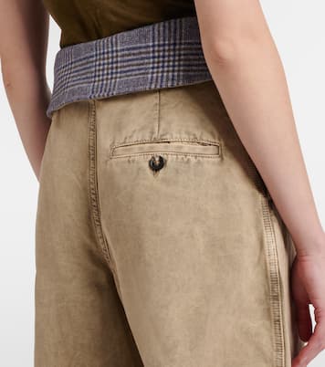 Wool-trimmed barrel-leg jeans | Loewe