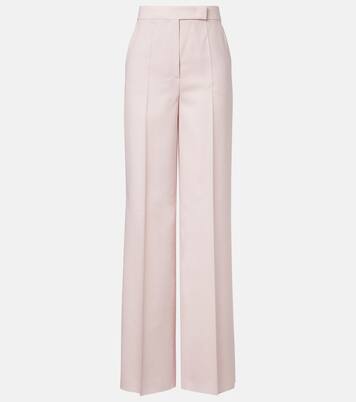Girone wool, mohair, and silk wide-leg pants | Max Mara