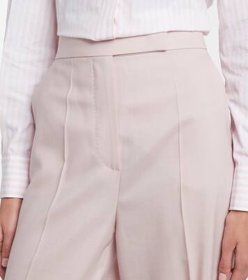 Girone wool, mohair, and silk wide-leg pants | Max Mara