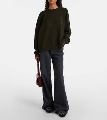 Gucci Shift suede-trimmed sneakers | Gucci