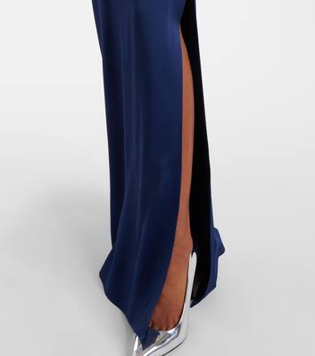 Robe longue en satin à ornements | Stella McCartney