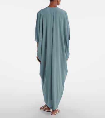 Ring-detail draped kaftan | Adriana Degreas