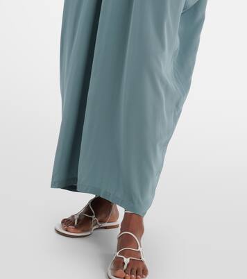 Ring-detail draped kaftan | Adriana Degreas