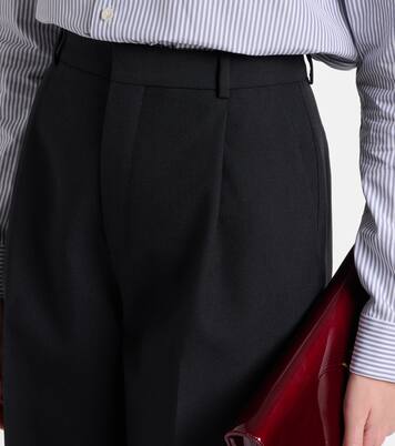 Mid-rise wool straight pants | Saint Laurent