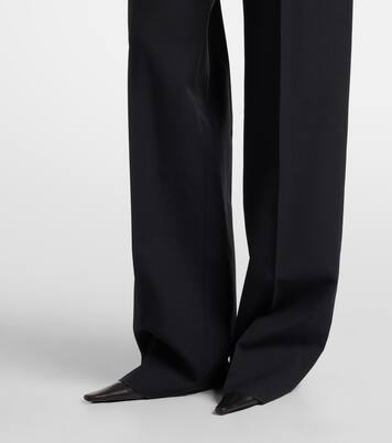 Mid-rise wool straight pants | Saint Laurent