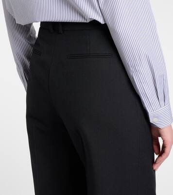 Mid-rise wool straight pants | Saint Laurent