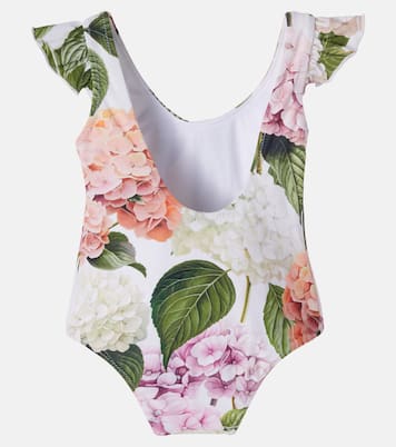 Baby floral ruffled swimsuit | Dolce&Gabbana Kids