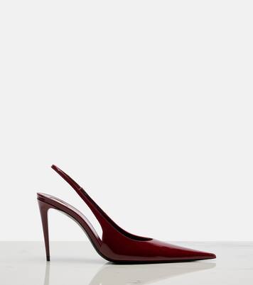 Guermantes 95 leather slingback pumps | Saint Laurent