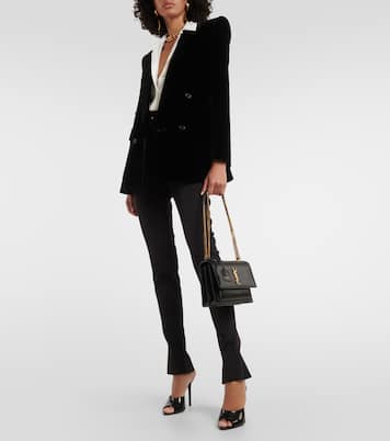 Sac à bandoulière Sunset Medium en cuir | Saint Laurent