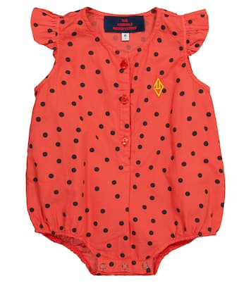 Baby Butterfly polka-dot cotton bodysuit | The Animals Observatory