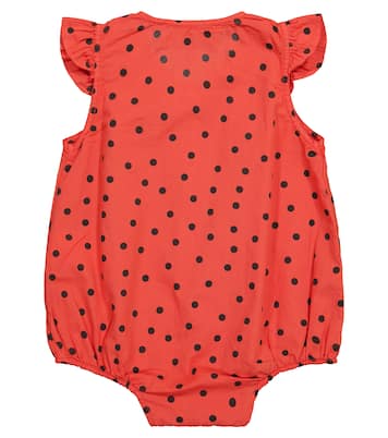 Baby Butterfly polka-dot cotton bodysuit | The Animals Observatory