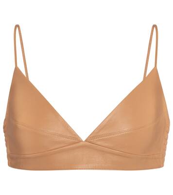 Leather bralette | Zeynep Arçay