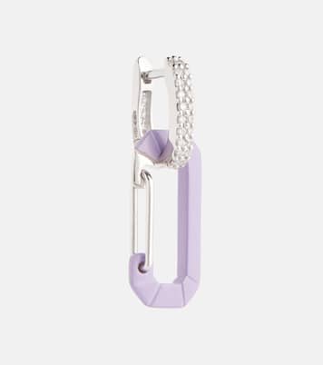 Boucle d'oreille unique Chiara Small en or blanc 18 ct | Eéra