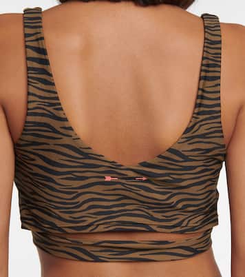 Crop top Malibu Tiger Bowie | The Upside