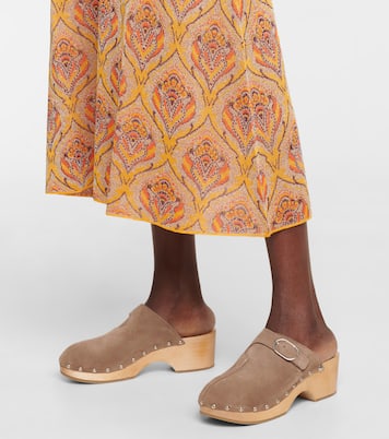 Suede clogs | Rabanne