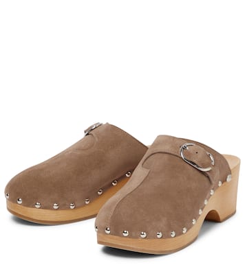 Suede clogs | Rabanne