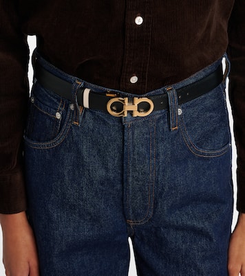 Gancini reversible leather belt | Ferragamo