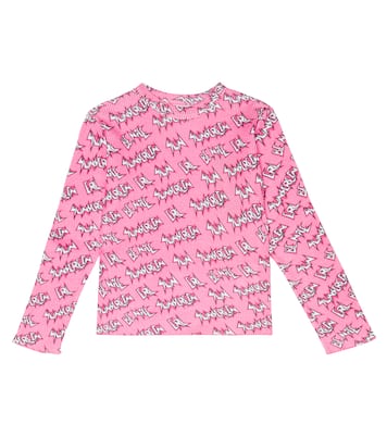 Printed cotton waffle-knit top | ERL Kids