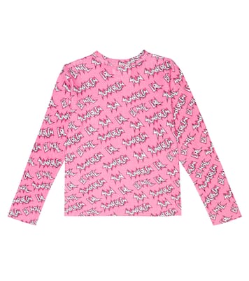 Printed cotton waffle-knit top | ERL Kids