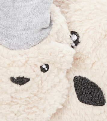 Bebé - set de gorro y zapatos de borrego sintético | Monnalisa