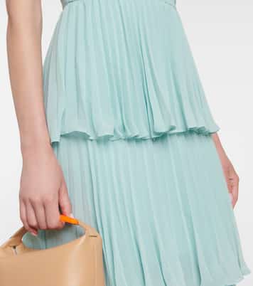 Vestido midi con aberturas | Self-Portrait