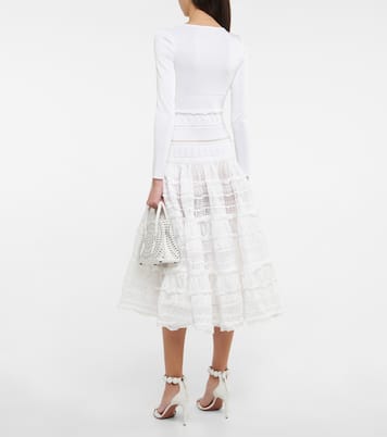 Vestido midi de encaje | Alaïa