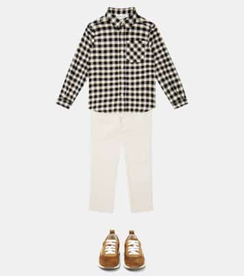 Tango checked cotton shirt | Bonpoint
