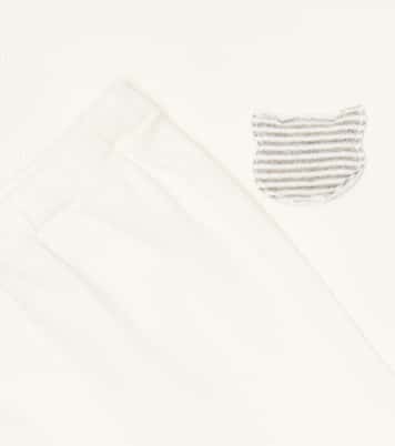 Baby set of ribbed-knit jersey top and shorts | Il Gufo