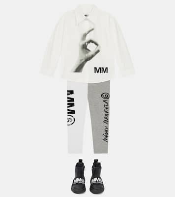 Bedrucktes Hemd aus Baumwolle | MM6 Maison Margiela Kids