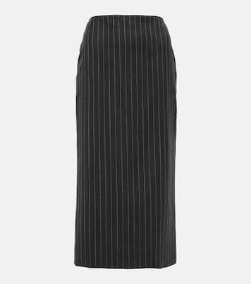 Midirock aus Wolle | Versace